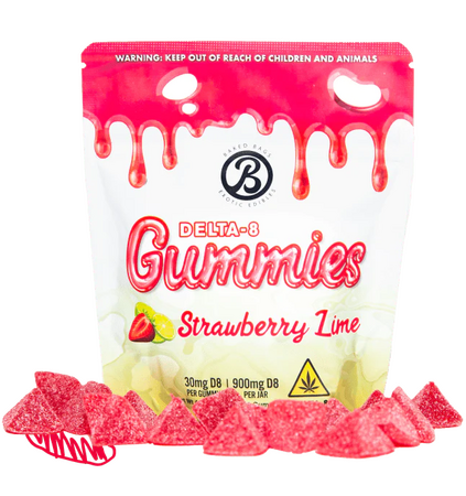 GUMMIES - STRAWBERRY LIME D8 900MG (30MG PIECE) | D9 300MG (10MG PIECE)