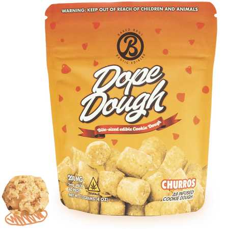 DOPE DOUGH - CHURROS D8 1000MG (25MG PIECE) | D9 200MG (5MG PIECE)