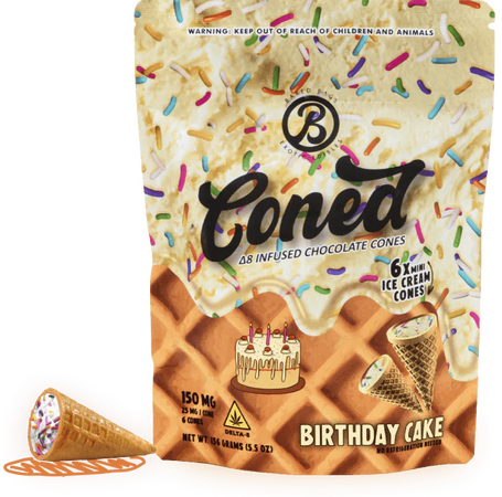 CONED - BIRTHDAY CAKE D8 150MG (25MG PIECE) | D9 600MG (100MG PIECE)